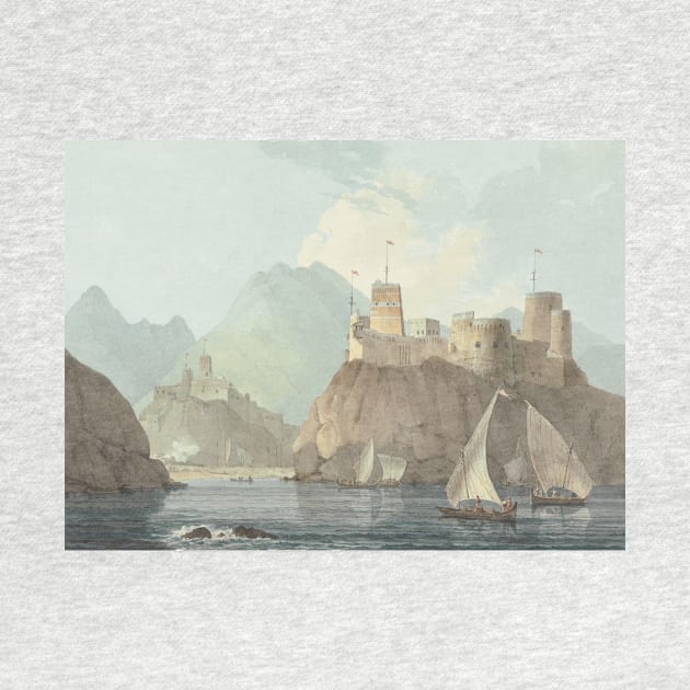 East View of the Forts Jellali and Merani, Muskat by Thomas Daniell by Classic Art Stall